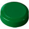 MAUL imanes redondos, plástico y metal, estructura fina, fuerza adhesiva 300 g, ø 20 x 7,5 mm, verde, 20 unid.