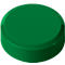 MAUL imanes redondos, plástico y metal, estructura fina, fuerza adhesiva 600 g, ø 29 x 11 mm, verde, 20 unid.