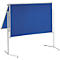 MAUL Moderationstafel Pro, B 1200 x H 1500 mm, klappbar, Textil/Textil, blau