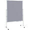 MAUL Moderationstafel Pro, B 1200 x H 1500 mm, Textil/Textil, grau