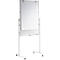 MAUL Moderationstafel Pro, B 750 x H 1200 mm, Textil/Whiteboard, blau/weiß