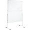 MAUL Moderationstafel Pro, klappbar, B 1200 x H 1500 mm, Textil/Whiteboard, blau