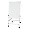 MAUL office flipchart, bord B 70 x H 100 mm, incl. plateau, traploos in hoogte verstelbaar, vierpootsbodem, vastzetbare dubbele zwenkwielen, wit