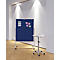 MAUL presentatiebord Pro, B 1200 x H 1500 mm, textiel/textiel, blauw