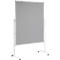 MAUL presentatiebord Pro, B 1200 x H 1500 mm, textiel/textiel, grijs