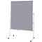 MAUL presentatiebord Pro, B 1200 x H 1500 mm, textiel/textiel, grijs