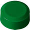 Round, green cap with a raised center section.