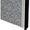 MAUL Stellwandsystem MAULconnecto, Steckmodule, 1x Whiteboard, 1x Akustikvlies, 1x Kork, Klettverbindung, H 1800 x B 1000 mm, silber