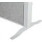 MAUL Stellwandsystem MAULconnecto Uplight, 3 x Akustikvlies hell, LED-Leuchte mit 2500 lm & 4000 K, Klettverbindung, Standfuß, H 1800 x B 1000 mm, weiß