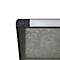 MAUL Stellwandsystem MAULconnecto UpLight, 3x Akustikvlies dunkel, LED-Beleuchtung, Klettverbindung, auf Rollen, H 1800 x B 1000 mm, anthrazit