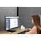 MAUL Système de cloisons MAULcocoon Acoustique, L 1000 x H 1800 mm, surface gris foncé, anthracite