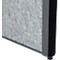 MAUL Système de cloisons MAULconnecto, 2 x voile acoustique foncé, 1 x voile acoustique clair, fixation velcro, pied, H 1800 x L 1000 mm, anthracite