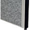 MAUL Système de cloisons MAULconnecto, modules enfichables, 1x tableau blanc, 1x voile acoustique, 1x surface textile, fixation velcro, sur roulettes, H 1800 x L 1000 mm, argenté