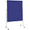 MAUL Tableau d'animation Pro, L 1200 x H 1500 mm, tableau blanc/textile, bleu