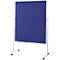 MAUL Tableau d'animation Pro, L 1200 x H 1500 mm, tableau blanc/textile, bleu