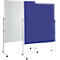 MAUL Tableau d'animation Pro, L 1200 x H 1500 mm, tableau blanc/textile, bleu