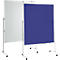 MAUL Tableau d'animation Pro, L 1200 x H 1500 mm, tableau blanc/textile, bleu