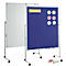MAUL Tableau d'animation Pro, textile, bleu/tableau blanc + set de cartes d'animation avec 360 cartes et 200 épingles