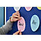 MAUL Tableau d'animation Pro, textile/textile bleu + set de cartes d'animation avec 360 cartes et 200 épingles