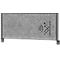 MAUL Tisch-Trennwand MAULconnecto, Akustikvlies 4000 g/m², Aluminiumprofil, B 1200 x H 500 mm, Akustik dunkelgrau, anthrazit