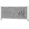 MAUL Tisch-Trennwand MAULconnecto, Akustikvlies 4000 g/m², Aluminiumprofil, B 1200 x H 500 mm, Akustik dunkelgrau, silber