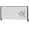 MAUL Tisch-Trennwand MAULconnecto, Akustikvlies 4000 g/m², Aluminiumprofil, B 1200 x H 500 mm, Akustik hellgrau, anthrazit