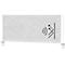MAUL Tisch-Trennwand MAULconnecto, Akustikvlies 4000 g/m², Aluminiumprofil, B 1200 x H 500 mm, Akustik hellgrau, weiß