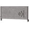 MAUL Tisch-Trennwand MAULconnecto Uplight, LED-Beleuchtung, 1200 x 500 mm, anthrazit