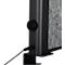 MAUL Tisch-Trennwand MAULconnecto Uplight, LED-Beleuchtung, 1600 x 500 mm, anthrazit