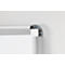 MAUL whiteboard Premium 2000 SET, zilver, geëmailleerd, 900 x 1800 mm