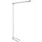 MAULjet LED-vloerlamp, direct/indirect licht, vermogen 51 W, 2617/3218 lm, alu wit RAL 9006
