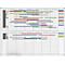 MAULoffice tableau de planning annuel, magnétique , visualisation de 12 mois, 120 x 90 cm