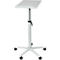 MAULpro beamertafel, tot 30 kg, traploos in hoogte verstelbaar, 10 zwenkbaar, 5 remwielen, bovenblad B 350 x D 500 mm, lichtgrijs