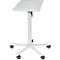 MAULpro beamertafel, tot 30 kg, traploos in hoogte verstelbaar, 10 zwenkbaar, 5 remwielen, bovenblad B 350 x D 500 mm, lichtgrijs