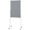 Maulsolid presentatiebord, vilt grijs/witbord, H 1200 x B 750 mm + presentatiekaartenset met 360 kaarten en 200 pennaalden