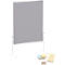 MAULsolid Tableau d'animation, feutre, gris, L 1200 x H 1500 mm + set de cartes d'animation avec 360 cartes et 200 épingles 