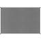 Grey noticeboard with a light frame. The surface is textured.