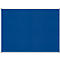 Rectangular, blue pinboard with a white frame.