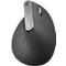 Maus Logitech MX Vertical, optisch, BT/Kabel, 6 Tasten, 4000 dpi, ergonomisch, graphitgrau