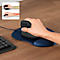 Mauspad hama Ergonomic Mini, gepolsterte Handballenauflage, L 200 x B 230 x H 21 mm, PU-Memoryschaum, blau