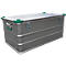 Maxi-box, licht metaal, met stapelhoeken, 135 l
