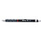 Black mechanical pencil, Rotring Tikky 0.5 brand with red ring and silver clip.