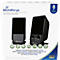 MediaRange Desktop Lautsprecher MROS352, 2 x 3 W, USB 2.0, Klinkenbuchse, schwarz