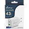 MediaRange Quick Charge Adaptateur de charge rapide 43 W, prise européenne, 1x USB-C et 1x USB-A, blanc