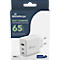 MediaRange Quick Charge Schnellladeadapter 65 W, Eurostecker, 2x USB-C und 1x USB-A, weiß