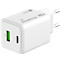 MediaRange Quick Charge Schnellladeadapter MRMA113-2, 45 W, Eurostecker, 1 x USB-C und 1 x USB-A, weiß