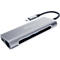 MediaRange USB Type-C Multiport Adapter, 2x USB 3.2, 1x HDMI (4K), LAN-Buchse, silber
