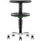 Medical / Laboratoire Siège mobile Bimos, réglable en hauteur, roulettes doubles, similicuir, vert