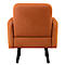 Meet® by Paperflow LISBOA fauteuil, bekleding van bruine stof, onderstel zwart, B 710 x D 815 x H 830 mm