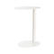 meet® by Paperflow Table d'appoint, en acier, ronde, pied colonne, Ø 400 x H 570 mm, blanc